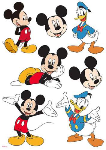 Mickey Mouse Edible Icing Character Sheet - Click Image to Close